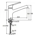 Смеситель IDEAL STANDARD Retta B8981AA
