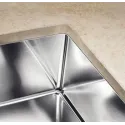 Кухонная мойка BLANCO CLARON 550-U нерж.сталь зеркальная полировка с отв. арм. InFino (арт.521579)