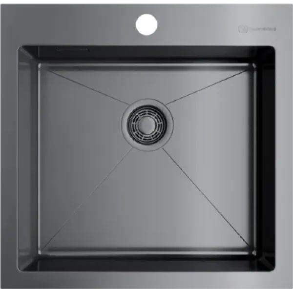 Мойка OMOIKIRI Akisame 51-GM нерж.сталь/вороненая сталь 4973440
