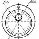 Кухонная мойка DR.GANS Гала (510х510х217) Терракота (25.010.B0510.406)