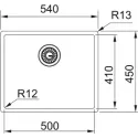 Кухонная мойка FRANKE BXM 210/110-50 F-INOX антрацит (127.0650.363)