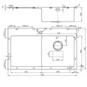 Кухонная мойка OULIN OL-FTR102R