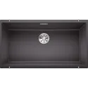 Кухонная мойка BLANCO SUBLINE 800-U отводная арматура InFino® темная скала гранит 523142