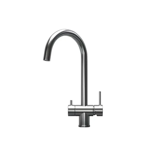 Смеситель GRANULA KS-7104 сталь/сатин