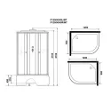 Душевая кабина NIAGARA Promo P120/90/40L/MT