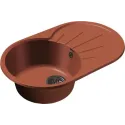 Кухонная мойка GRANFEST RONDO GF-R750L красный марс