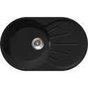 Мойка GRANFEST RONDO GF-R-750L чаша с крылом 750*460мм черный
