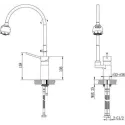 Смеситель TIMO Saona 2308FS chrome