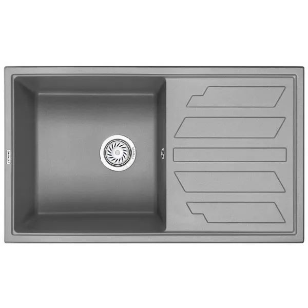 Кухонная мойка GRANULA GR-8601 алюминиум