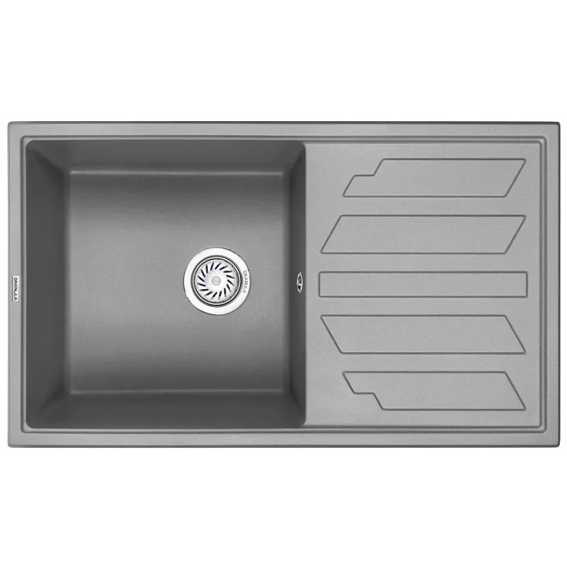 Кухонная мойка GRANULA GR-8601 алюминиум