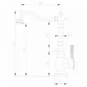 Смеситель LEMARK Jasmine LM6645B бронза