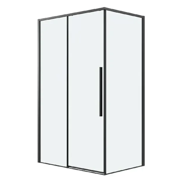 Душевое ограждение GROSSMAN 100.K33.01.100.21.00-200.K33.01.100.21.00 черный матовый