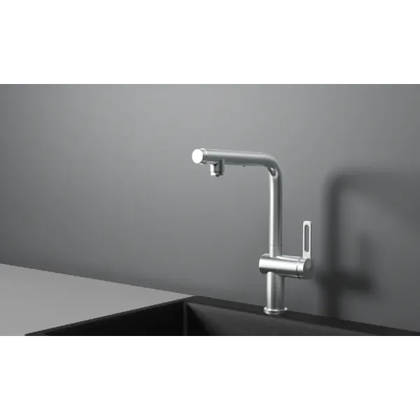 Смеситель GRANULA GR-8169 нержавеющая сталь