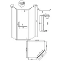 Душевое ограждение GROSSMAN 302.K33.03.1010.21.00 черный матовый