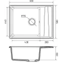 Кухонная мойка GRANFEST LEVEL GF-LV-660L черный