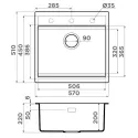 Кухонная мойка OMOIKIRI Kitagawa 57-MO (4997195)