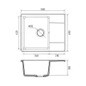Кухонная мойка GRANFEST URBAN 258L черный