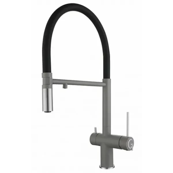 Смеситель RIVELATO Adria grigio cromo