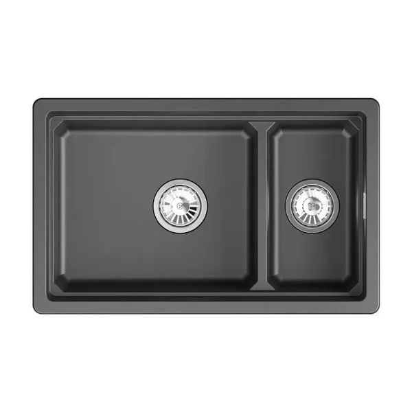 Кухонная мойка GRANULA KS-7304iU шварц