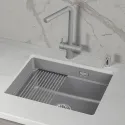 Кухонная мойка GRANULA KS-5501iU алюминиум