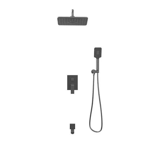 Душевая система скрытого монтажа GROSSMAN 501.K35.04.420 графит сатин