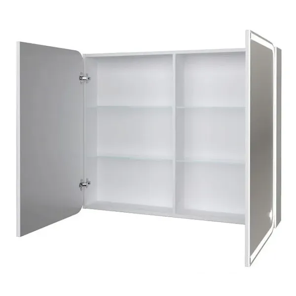 Шкаф-зеркало GROSSMAN АДЕЛЬ 100 см с LED подсветкой 2010004