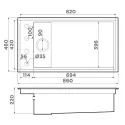 Кухонная мойка OMOIKIRI Kinaru PRO 86-U/I-MO (4997454)