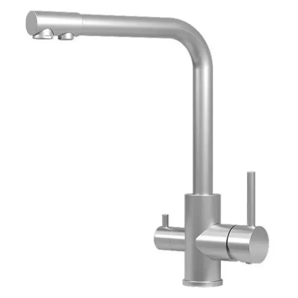 Смеситель GRANULA 5015 нержавеющая сталь