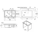 Кухонная мойка GRANULA KS-7304iU креман
