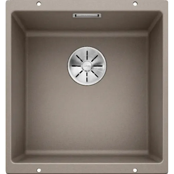 Кухонная мойка BLANCO SUBLINE 400-U SILGRANIT серый беж с отв.арм. InFino (арт.523429)