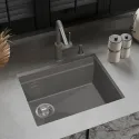 Кухонная мойка RIVELATO LINO 554-L grigio metallizz