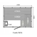 Финская сауна FRANK F876 КЕДР