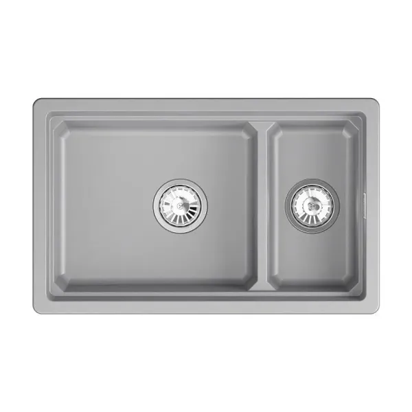 Кухонная мойка GRANULA KS-7304iU алюминиум