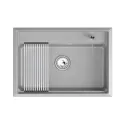 Кухонная мойка GRANULA KS-7301i алюминиум