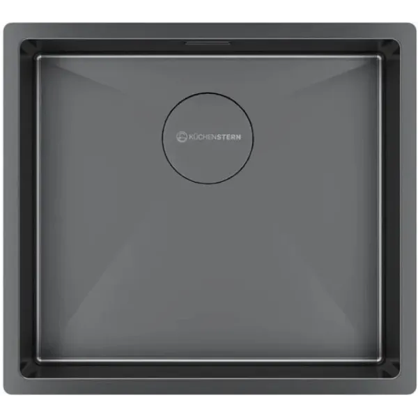 Кухонная мойка KUCHENSTERN KRAFT 50 вороненая сталь