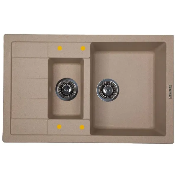 Кухонная мойка ZIGMUND & SHTAIN Rechteck 781.5 бежевый