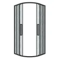 Душевое ограждение GROSSMAN 301.K33.02.8080.21.02 черный матовый