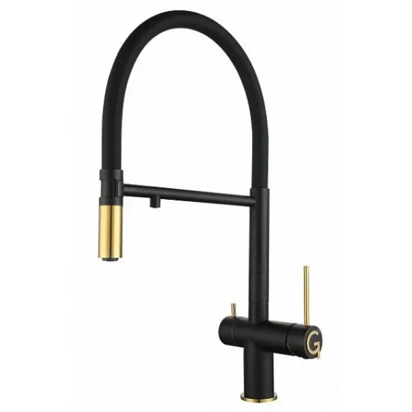 Смеситель RIVELATO Adria antracite oro