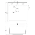 Кухонная мойка EMAR EMQ-1520.Q антрацит
