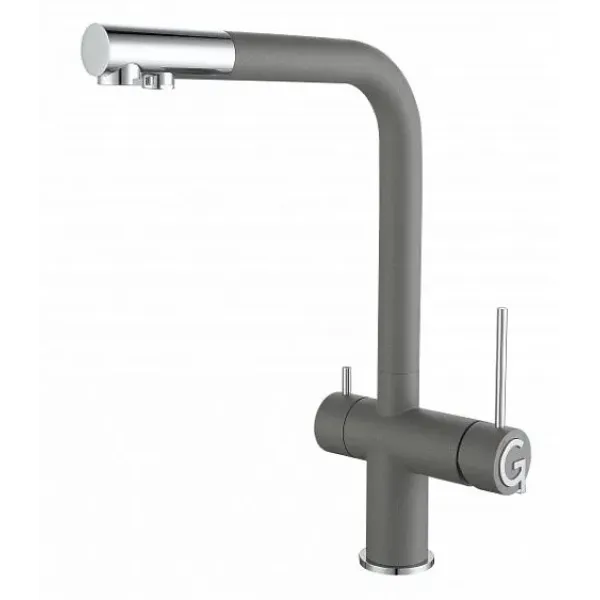 Смеситель RIVELATO Lugano grigio metallizzato cromo