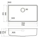 Кухонная мойка OMOIKIRI Omi 73-U/I-GB Ultra (4997563)