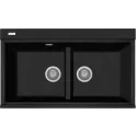 Кухонная мойка RIVELATO FONDE 8638-2 Nero opaco