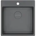 Кухонная мойка KUCHENSTERN WERK 50 вороненая сталь