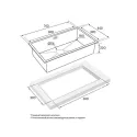 Кухонная мойка PAULMARK NEXT PM217444-GM-M