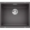 Кухонная мойка Blanco SUBLINE 500-U SILGRANIT темная скала с отв.арм. InFino (арт.523433)