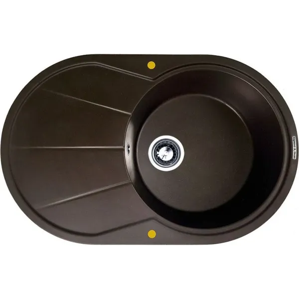 Кухонная мойка ZIGMUND & SHTAIN kreis ov 770b(швейцарский шоколад)