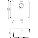Кухонная мойка OMOIKIRI Kata 40-U-WH (4997525)