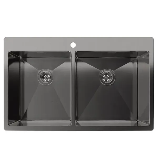 Кухонная мойка RIVELATO Rinox 7450 2В PVD black