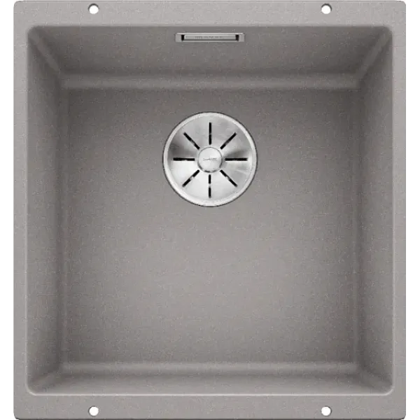 Кухонная мойка BLANCO SUBLINE 400-U SILGRANIT алюметаллик с отв.арм. InFino (арт.523424)