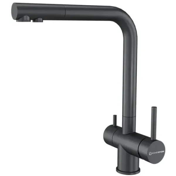 Смеситель KUCHENSTERN FOKUS-F вороненая сталь